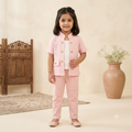 Smart Casual Pink Co-Ord Set for Girls